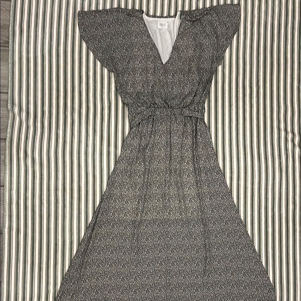 Sienna Sky Black and White Printed Maxi Dress